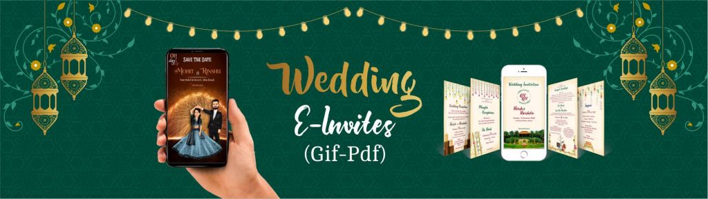 Online Wedding Invitation | E-invites, Gif & PDF | Konnect Me Animation