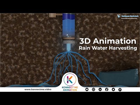 3D animation rain water harvesting